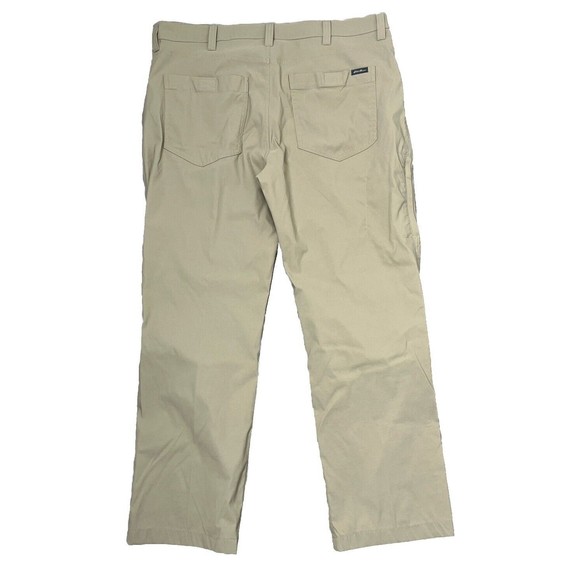 Eddie Bauer Pants‎ Straight Leg Mens 36 Nylon Tech Stretch Beige Hiking Outdoors - Picture 3 of 4